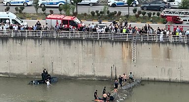 Karabük’te kontrolden çıkan otomobil Filyos Çayı’na uçtu