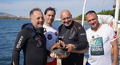 Keşif dalışında 1100 yıllık amfora buldular