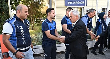 Mamak Belediye Başkanı Şahin zabıtalarla bir araya geldi