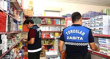 Mersin'de yeni eğitim öğretim yılı öncesinde kırtasiyelere denetim yapıldı