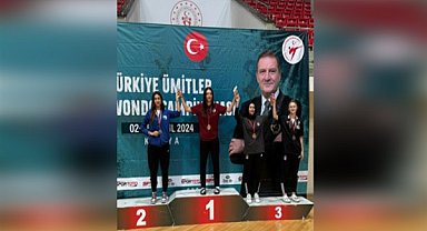 Osmangazili taekwondocu Türkiye ikincisi oldu