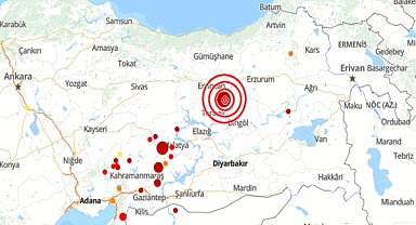Tunceli'de deprem