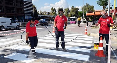 Yalova'da yaya yolları iyileştirme çalışmaları sürdürülüyor