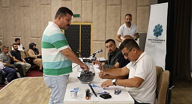 Yeni Kamyon Garajı’nda hak sahibi esnaflar için kuralar çekildi