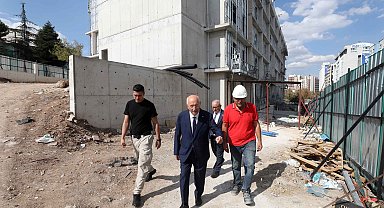 Yenimahalle’de Kız Öğrenci Yurdu inşaatında sona gelindi