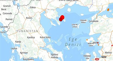 Yunanistan'da 4.8 büyüklüğünde deprem