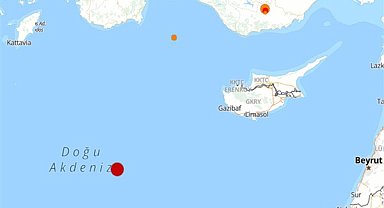 Akdeniz'de deprem
