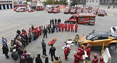 Ankara İtfaiyesinden ABB’nin emekli lokali üyelerine eğitim ve tatbikat