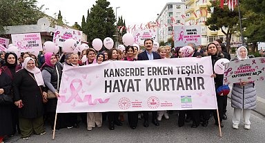 Bahçelievler'de meme kanseri farkındalığı için yürüyüş ve seminer gerçekleşti