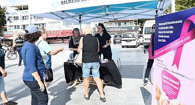Balıkesir Büyükşehir'den kanserle mücadele standı