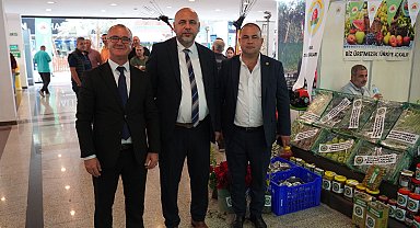 Başkan Aydın Bursa’da düzenlenen tarım ve hayvancılık fuarlarına katıldı