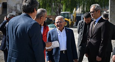 Başkan Büyükkılıç, kentsel tasarım proje çalışmalarını yerinde inceledi