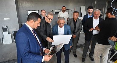 Başkan Büyükkılıç, Mutfak Sanatları Merkezi inşaatını inceledi