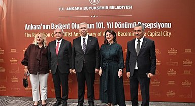Başkan Şahin, Ankara'nın Başkent oluşunun yıl dönümü nedeniyle resepsiyona katıldı