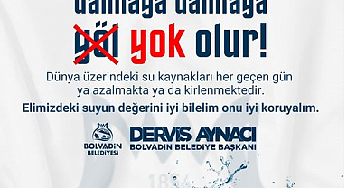 Bolvadin Belediyesi'nden Su Tasarrufu Çağrısı: 
