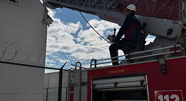 Bolvadin Cezaevinde Yangın Tatbikatı Gerçekleştirildi