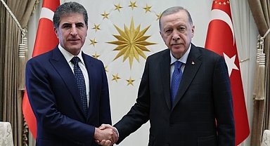 Cumhurbaşkanı Erdoğan, IKBY Başkanı Barzani'yi kabul etti