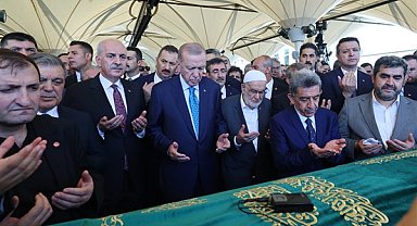 Cumhurbaşkanı Erdoğan, Recai Kutan'ın cenaze törenine katıldı