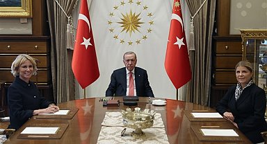 Cumhurbaşkanı Erdoğan, TİKAD Başkanı Bulut ile Başkan Yardımcısı Kavak ile görüştü