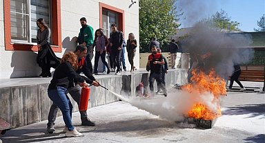 Diyarbakır’da öğrenci yurdunda yangın tatbikatı yapıldı