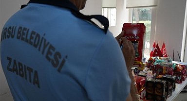 Gürsu Zabıtası 287 adet ürüne el koydu