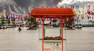 İstanbul’un yeni simit arabaları Beşiktaş Meydanı’nda