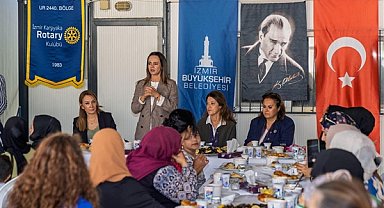 İzmir Kadifekale Kadın Dayanışma Merkezi’ndeki kadınlar, Rotary üyeleriyle buluştu