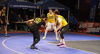 Konya'da 3x3 Basketbol Turnuvası yapıldı