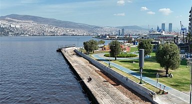 Kordon’da deniz taşkınlarını önlemek için çalışmalar sürüyor