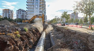 Mahabad Bulvarı'ndaki içme suyu deplase çalışması tamamlandı