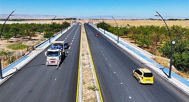 Malatya'da trafik güvenliği için 870 bin metre yol çizgi çalışması yapıldı