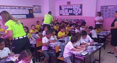 Mersin’de öğrencilere ‘güvenli trafik eğitimi’ verildi