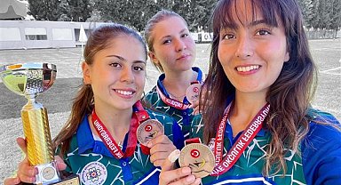 Muğla Büyükşehir Belediyesi okçuları Hazal ve Emircan Türkiye şampiyonu oldu