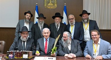 Netanyahu, Habad rabinlerinden oluşan bir heyeti ağırladı