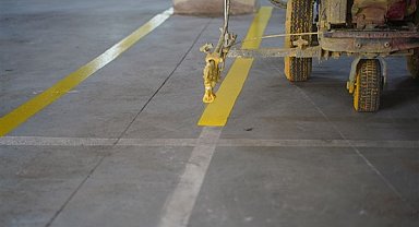 Orhangazi’deki kapalı pazaryerinin otoparkında yenileme çalışması