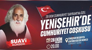 Suavi, Mersin Yenişehir'de sahne alacak