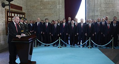 TBMM Başkanı Kurtulmuş, Anıtkabir’de düzenlenen törene katıldı