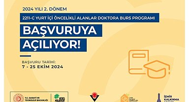 TÜBİTAK 2211-C Yurt İçi Öncelikli Alanlar Doktora Burs Program başvuruları açılıyor
