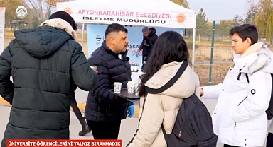 Afyonkarahisar Belediyesi’nden Sınav Haftasında Öğrencilere Destek