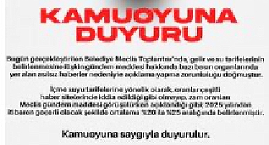 Afyonkarahisar Belediyesi’nden Su Tarifesi İddialarına Dair Açıklama: “Ortalama %20-25 Arasında Artış Yapıldı”
