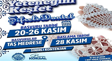 Afyonkarahisar Belediyesi’nden Ücretsiz Şifreli Dantel Kursu