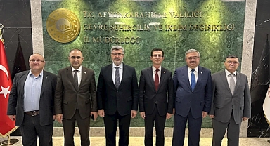 Afyonkarahisar Çevre ve Şehircilik Müdürü Merih Karayolu’na Tebrik Ziyareti