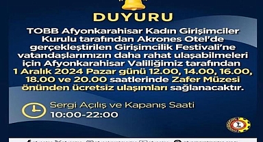 Afyonkarahisar’da Girişimcilik Festivali: Ücretsiz Ulaşım ve Sergi Ziyareti İmkânı