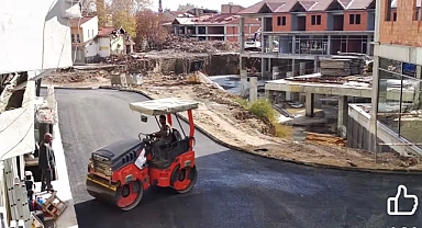 Bolvadin sokakları asfaltlıyor