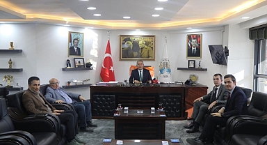 Burdur Şeker Fabrikası Yöneticilerinden Dinar Belediye Başkanı Veysel Topçu’ya Ziyaret