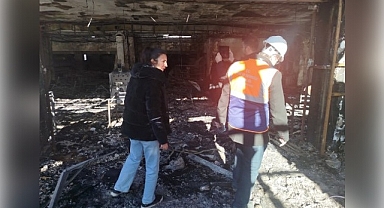 Ciğerci Ahmet'te Çıkan Yangında Hasar Tespit Çalışmaları Tamamlandı