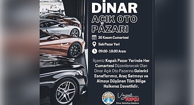 Dinar Açık Oto Pazarına Kavuşuyor
