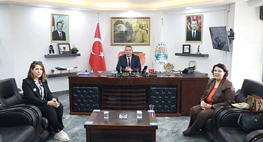 Dinar Belediye Başkanı Veysel Topçu’ya Ziyaretler Devam Ediyor