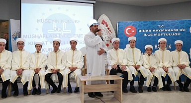 Dinar'da 15 Yeni Hafız İçin İcazet Merasimi Düzenlendi