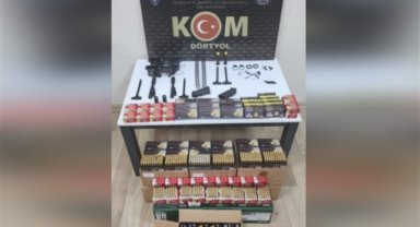 11 bin 850 fişek ve 45 muhtelif silah parçası ele geçirildi